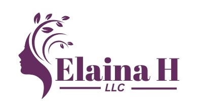 Elaina Hair salon full-color logo representing personalized and relaxed hairstyling experiences.